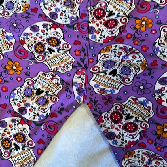 Sugar Skull Leggings size  XL Plus - Picture 5 of 8